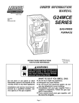 Lenoxx Electronics G24MCE Furnace User Manual