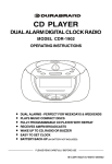 Lenoxx Electronics CDR-1902 CD Player User Manual
