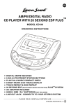 Lenoxx Electronics CD-90 CD Player User Manual