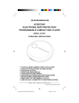 Lenoxx Electronics CD-857 CD Player User Manual