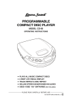 Lenoxx Electronics CD-50 CD Player User Manual