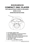 Lenoxx Electronics CD203 CD Player User Manual