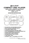 Lenoxx Electronics CD-163 CD Player User Manual