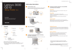 Lenovo 3000 G510 Laptop User Manual