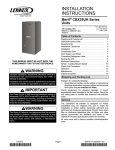 Lennox International Inc. Lennox Air Handler Air Conditioner User Manual