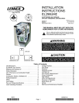 Lennox International Inc. Elite Series Gas Furnace Furnace User Manual