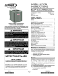 Lennox International Inc. CONDENSING UNITS Air Conditioner User Manual