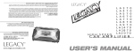 Legacy Car Audio LA1470 Car Amplifier User Manual