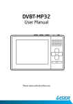 Laser DVBT-MP32 Handheld TV User Manual