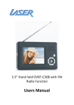 Laser DVBT-C30B Handheld TV User Manual