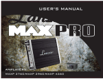 Lanzar Car Audio MAXP 2760 Car Amplifier User Manual