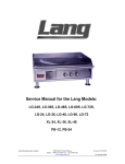 Lang Manufacturing LG-48S Griddle User Manual
