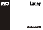 Laney Amplification RB7 Musical Instrument Amplifier User Manual