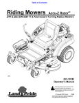 Land Pride 357-187M Lawn Mower User Manual