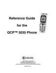 Kyocera 3035 Cell Phone User Manual