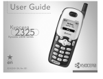 Kyocera 2325 Cell Phone User Manual