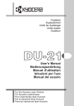 Kyocera 21 Printer User Manual