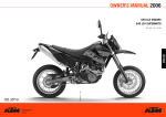 KTM 640 LC4 Motorcycle User Manual