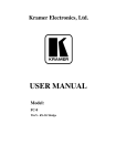 Kramer Electronics FC-8 Network Router User Manual
