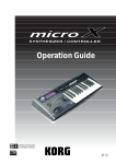 Korg microX Musical Instrument User Manual