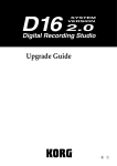 Korg D16 Recording Equipment User Manual