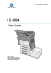Konica Minolta IC-204 Copier User Manual