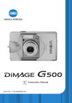 Konica Minolta G500 Digital Camera User Manual