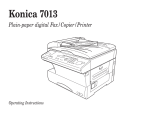 Konica Minolta 7013 All in One Printer User Manual