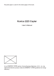 Konica Minolta 2223 All in One Printer User Manual