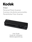 Kodak P461 Photo Scanner User Manual
