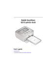 Kodak G610 Printer User Manual