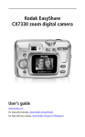 Kodak CX7330 Digital Camera User Manual