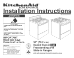 KitchenAid 9755235 Range User Manual