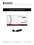 Kingston Technology 4000 Computer Drive User Manual