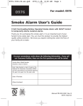 Kidde 976 Smoke Alarm User Manual