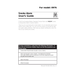 Kidde 0976 Smoke Alarm User Manual