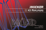 Kicker KX.4 Series Stereo Amplifier User Manual