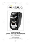 Keurig b09773 Coffeemaker User Manual