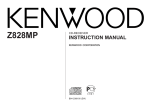 Kenwood Z828MP CD Player User Manual