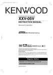 Kenwood XXV-05V Car Stereo System User Manual