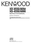 Kenwood XD-6000 Stereo System User Manual