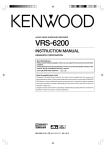 Kenwood VRS-6200 Stereo System User Manual