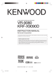 Kenwood VR-9080 Stereo Receiver User Manual