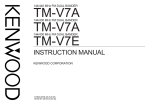 Kenwood TM-V7A Stereo System User Manual