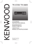 Kenwood TK-5720 Car Stereo System User Manual