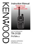 Kenwood TK-3130 Two-Way Radio User Manual