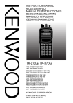 Kenwood TK-270G Marine Radio User Manual
