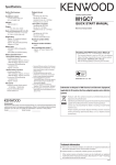 Kenwood M1GC7 MP3 Player User Manual