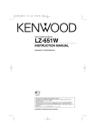 Kenwood KVX-5 Computer Monitor User Manual