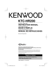 Kenwood KTC-HR200 Switch User Manual